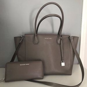 Michael Kors Studio Mercer Cinder Satchel & Wallet